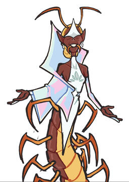 Centipede cult leader - design for dnd game